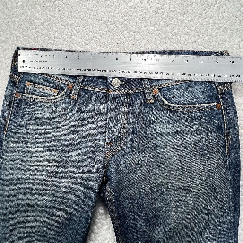 7 For All Mankind Bootcut Jeans Women's 28 (Actual 31x29) USA Made Western Boho - Picture 11 of 13